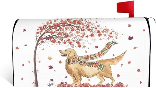 Miniatura 1 de Fundas magnéticas para buzón de otoño, tamaño estándar de 18 x 21 pulgadas, diseño de calabazas de acuarela de temporada, para decoración de