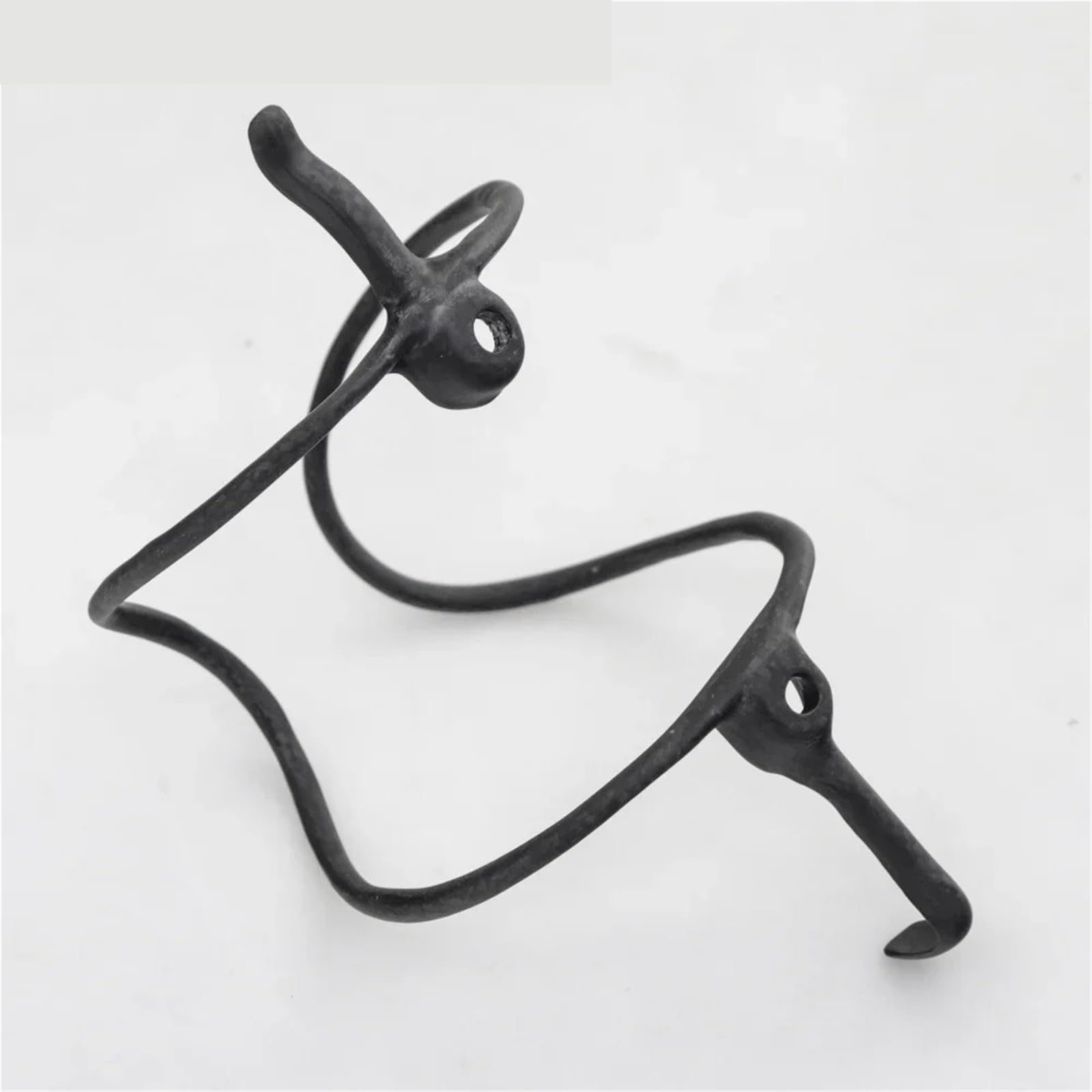 Portabidón Bicicleta Acabado Carbono Portabidón de Carbono for Bicicleta, Soporte for MTB 14g, Negro, Mate(2pcs Ti Rain Screw)