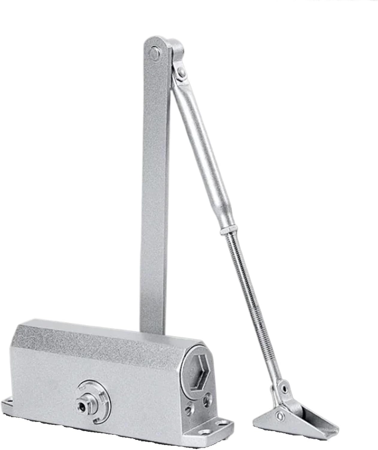 1 Set of Thickened cast Aluminum Anti Theft Door Automatic Closer for Household Doors External fire Doors Buffer Door Closer(F1 25-45kg)