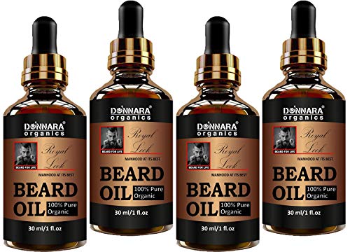 Image of Royal Beard oil- Manhood At Its Best - For Beard Growth nourishment and care Combo pack of 4 Bottles of 30 ml(120 ml)