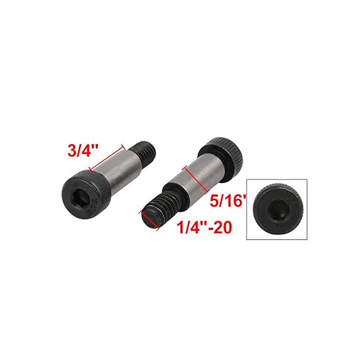 Vista 22 de Perno de hombro de cabeza hexagonal de acero aleado, diámetro de hombro de 1/2 pulgadas, longitud de hombros de 1-1/4 pulgadas, rosca 3/8 "-16 UNC