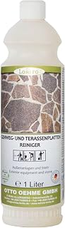 Lorito Gehweg- und Terassenplattenreiniger 1L, Konzentrat | Alkalisch, gegen Ablagerungen und Schmutz, zur Reinigung von Hauswänden, Gehweg-Platten, Holzzäune und Fassaden