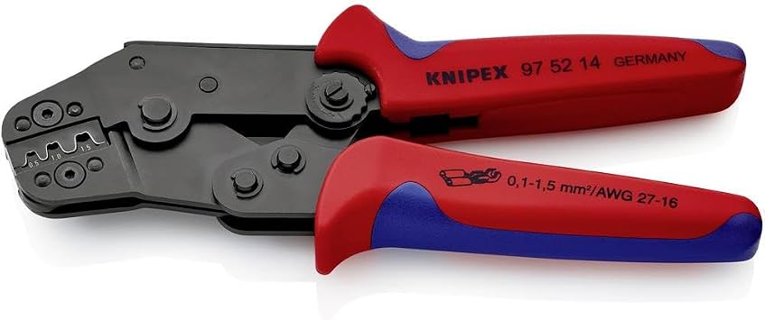 Knipex 97 52 14 Crimping Pliers for non-insulated open plug type connectors