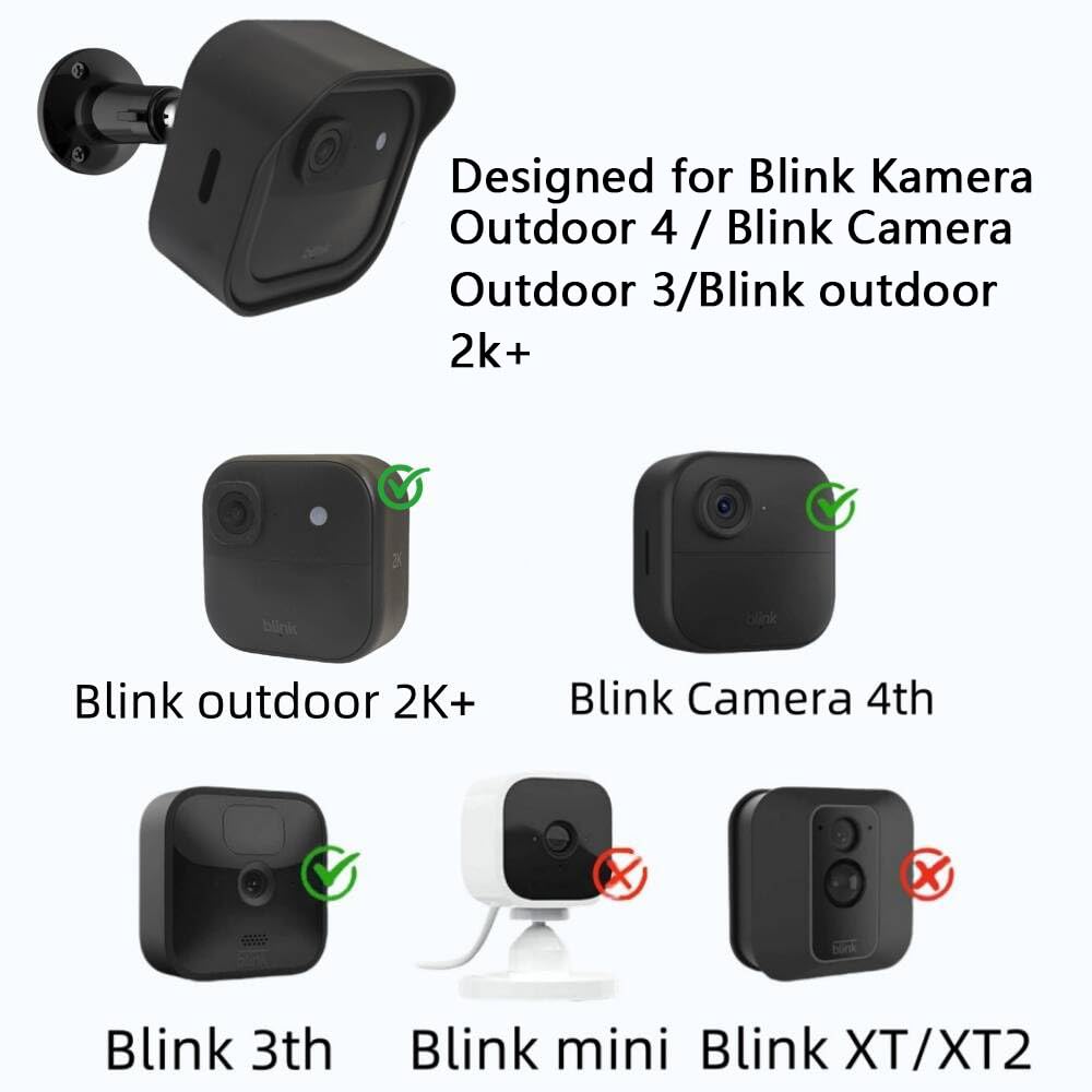 Supporto da parete per Blink Outdoor 4 (4° gen), Blink Outdoor 4 supporto da parete, resistente alle intemperie e supporto regolabile a 360° per Blink Outdoor 4 Home Security