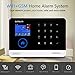 KONLEN Voice LCD WiFi GSM SIM Home Security Alarm System RFID Touch Wireless SMS Call App Alert Android iOS Burglar House Smart DIY Kit with 5 Door 4 PIR Detector