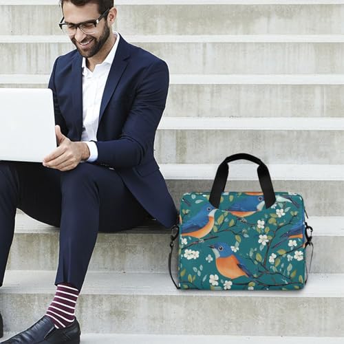 Funda para portátil con correa y asa 15.6 pulgadas azul miniatura 3