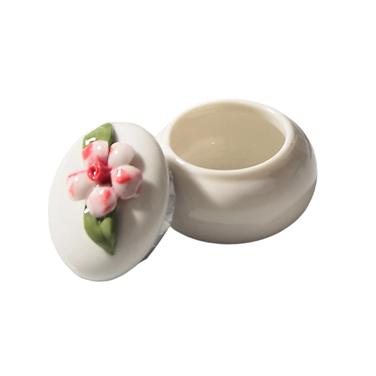 Whoasyst Miniature 35ml Handcrafted Floral Tea Jar Wedding Candy Box Storage Container Home Decoration Tight Tea Canister