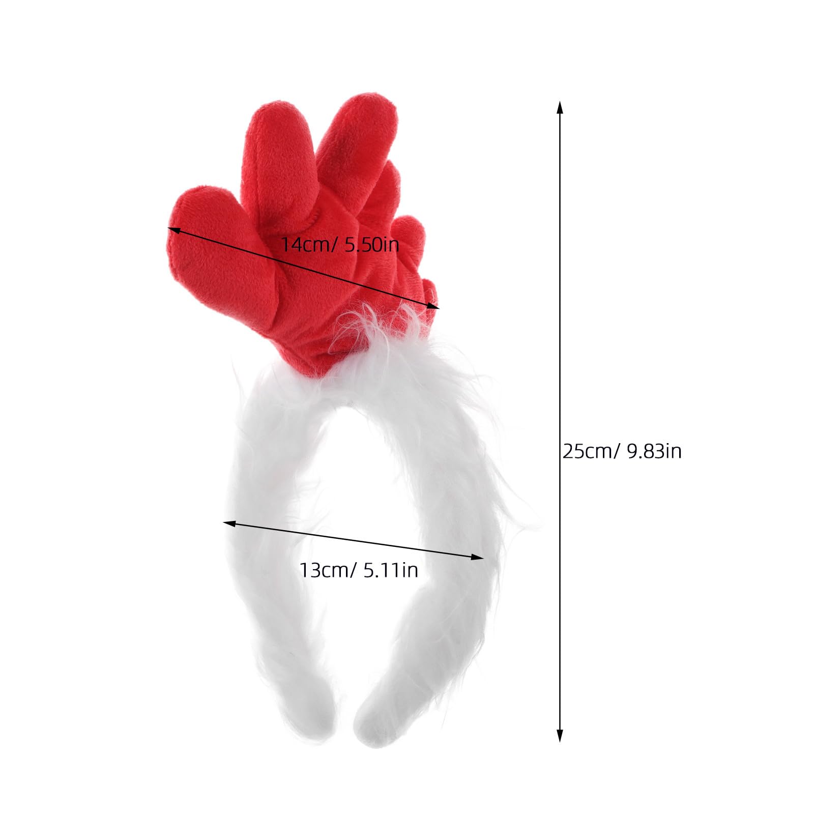 Hemobllo 5 Pcs Rooster Costume Set, Plush Chicken Headband Tail Beak Nose and Feet Props - Image 2