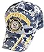 United States Navy Veteran V Blue CAMO Baseball Style Embroidered HAT us USA Cap