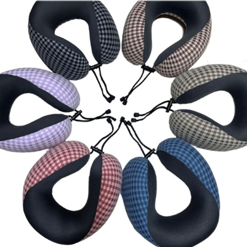 Memory Foam U-Shaped Neck Support Pillow Low-Resilience Headrest Travel