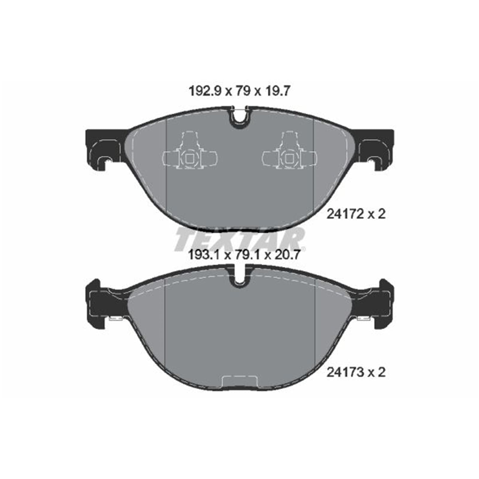 Textar Fren Balatası Ön 3.0Sd-3.5D-4.8I BMW E70-71 2007-13 2417201