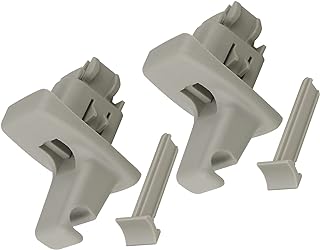 APPERFiT Sun Visor Clip Retainer Holder Gray Compatible with Chevy Express/GMC Savana 1500 2500 3500 Replaces 25840046