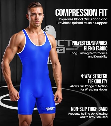 Amazon.co.jp: Exxact Sports メンズ レスリングシングレット