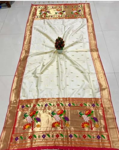 Generic gold paithani silk saree – image 2