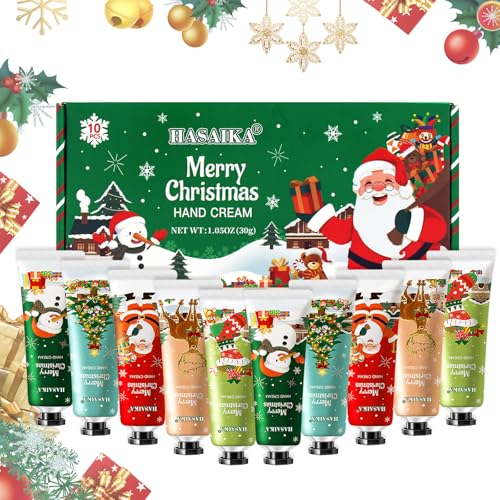 HASAIKA® Set de Regalo de Crema de Manos, Crema de Manos para Pieles ásperas y Agrietadas, 10 unidades