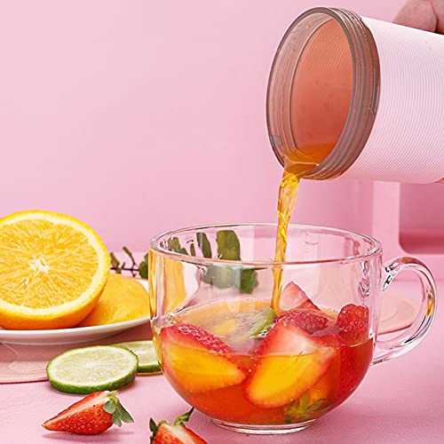 Mini centrífuga doméstica, centrífuga elétrica durável, liquidificador portátil de suco rosa/transpa