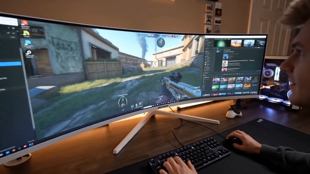 Amazon.com: Deco Gear White 49 Inch Curved Monitor, 144HZ