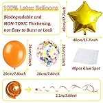 Multicolor Birthday Decorations - Happy Birthday Banner, Paper Pompoms, Confetti, Balloons, Hanging Garland, Swirl Streamers for Boys and Girls Party Decor - Image 5