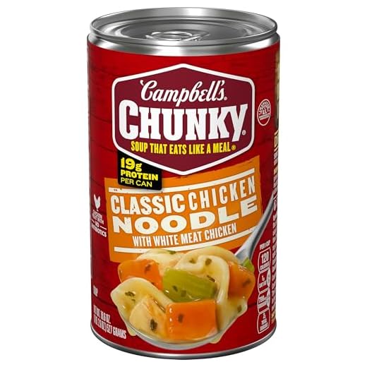 Campbell's Chunky Classic Chicken Noodle Soup, 18.6 oz Can