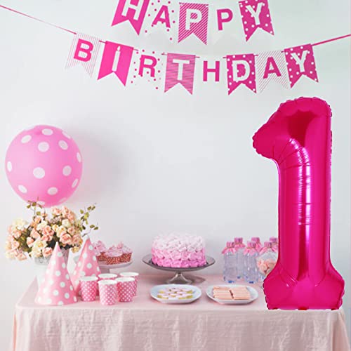 40 Inch 16 Balloon Number Hot Pink 16Th Birthday Anniversary Party Decorations Supplies For Girls Large Foil Mylar Number 61St Rainbow Giant Huge Helium Balloons Big Jumbo Rainbow Digital 15 Balloon #TOP6