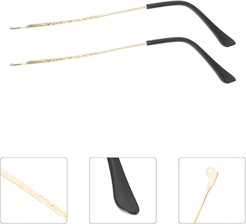 Miniatura 6 de 1 par de accesorios para gafas de repuesto para gafas, piernas, brazos, piernas, piezas de gafas de repuesto, kit de reparación de lentes de