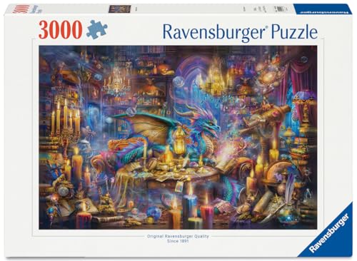 Ravensburger - Puzzle Adulte - Puzzle 3000 pièces - La bibliothèque des savoirs enchantés - Adultes et Enfants à partir de 14 Ans - Puzzle de qualité...