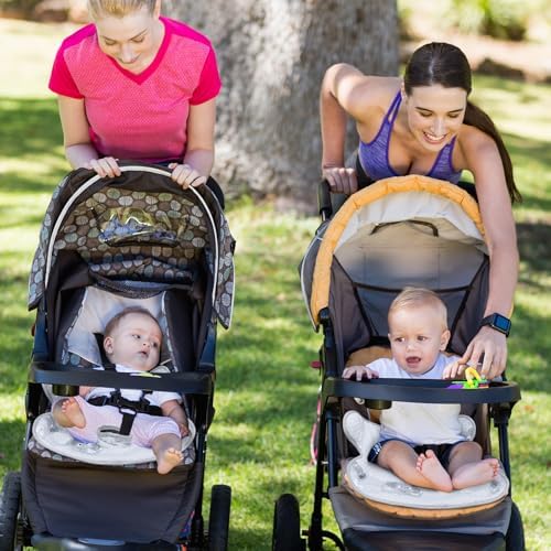 COOLBEBE Car Seat Protector for Potty Training, 11.8in Dry Waterproof Car Seat Liner Toilet Training for Baby Toddler, Piddle Pads Cover Car Seat Pad for Strollers & Carseat (Grey,2 Pcs) - 1