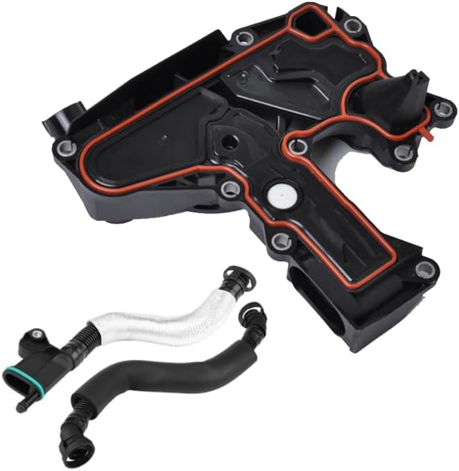 Oil Separator PCV Valve +2PCS Ventilation Hose for AU D1 TT A4 Q5 for for VW Skoda Golf Jet-ta Seat 1.8/2.0 TSI 06H103226A 06H103495E - (Color: Seperator Set)