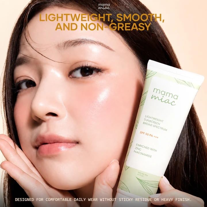 Image of MAMAMIAC Green Tea Sunscreen - 50ml & Green Tea Facewash -100ml Combo | For All Skin Types, SPF 50+ Broad Spectrum UVA /UVB