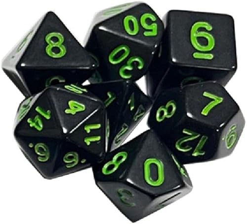 ljhnba DND-Juego de dados de galaxia de borde afilado, poliédricos acrílicos para Dungeons and Dragon-D20 - Juegos de rol de mesa