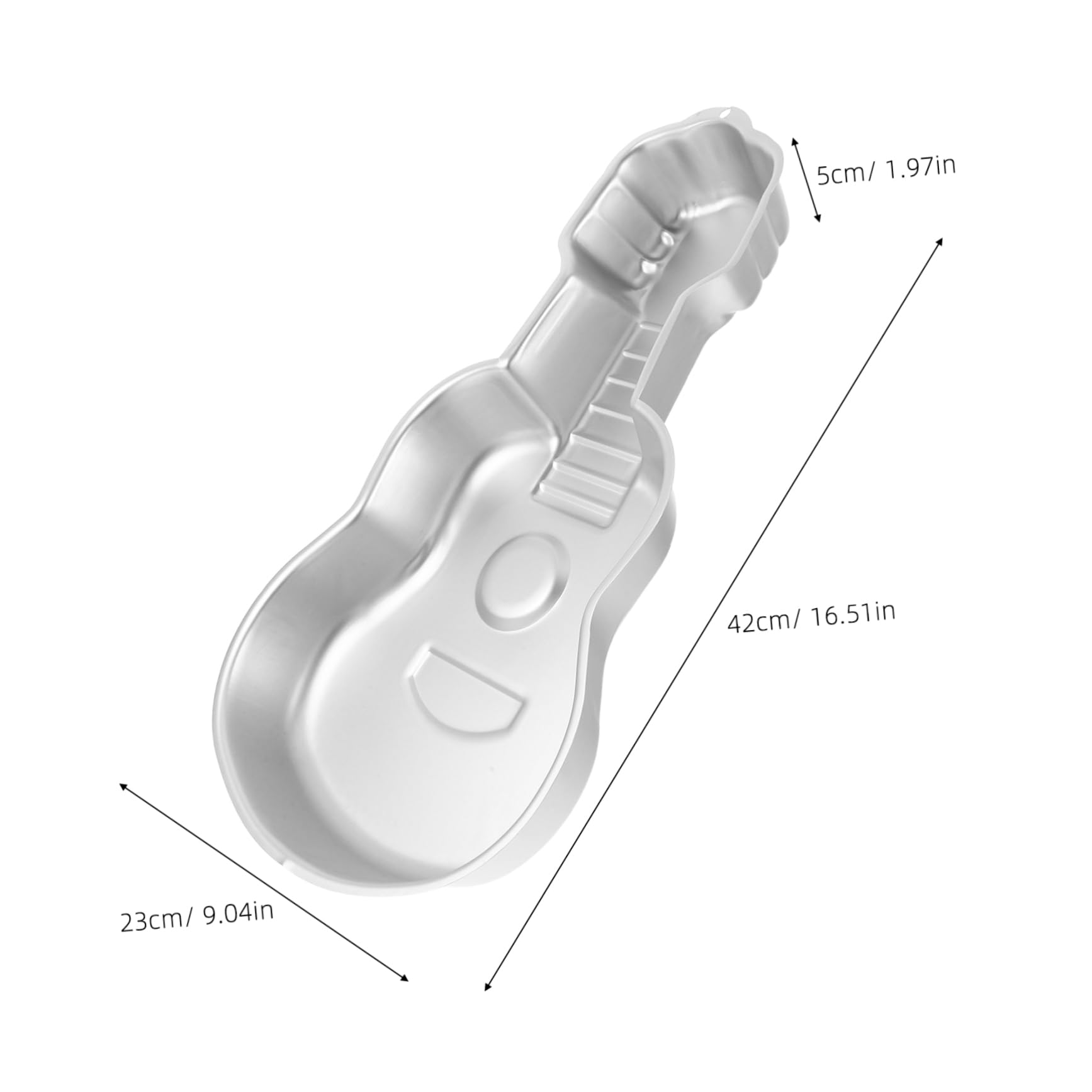 ABOOFAN Moule à gâteau en forme de guitare en aluminium antiadhésif