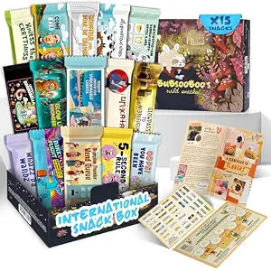 Midi International Snack Box (Fairy Tale Themed) | Snacks Variety Pack of International Treats | Foreign Snack Box with Turkish Candies | 12 Full-Size Snacks