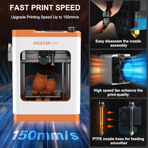 Upgraded Tina2S 3D Printer, HEPHI3D 3D Printers WiFi Cloud Printing Auto Bed Leveling, Fully Assembled Mini 3D Printers for Beginners, Silent Print, Fully Open Source DIY 3D Printer for Home, School - Image 4