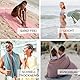 furora Holiday Strandtuch groß 100x200 cm: Baumwolle, leicht lang dünn kompakt - Premium Qualität | Hamamtuch Saunatuch, Fouta Strandhandtuch XXL | Damen & Herren Badetuch Stranddecke Picknickdecke