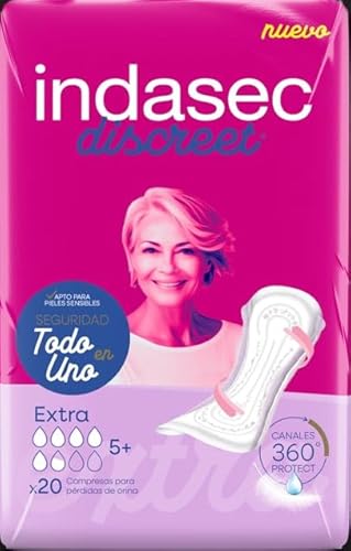 Indasec Discreet Extra, 20 unidades