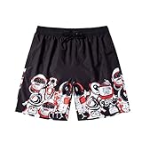 Laufhose Herren Mens Solid Skin Lace Up Pocket Hot Spring Holiday Beach Beach Pants Badehose Shorts Badehose 50