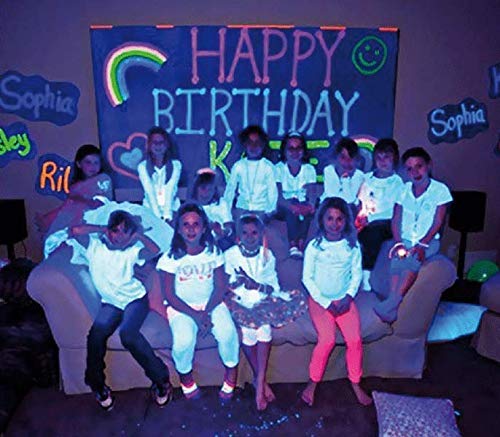 IBIZA LED-UVBAR6 UV Schwarzlicht LEISTE 6x3 WATT LEISTE BLINDER BÜHNE DJ PARTY DISCO EFFEKTSCHEINWERFER FLOORSPOT