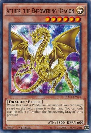 Amazon.com: YU-GI-OH! - Aether The Empowering Dragon (YS14-EN011