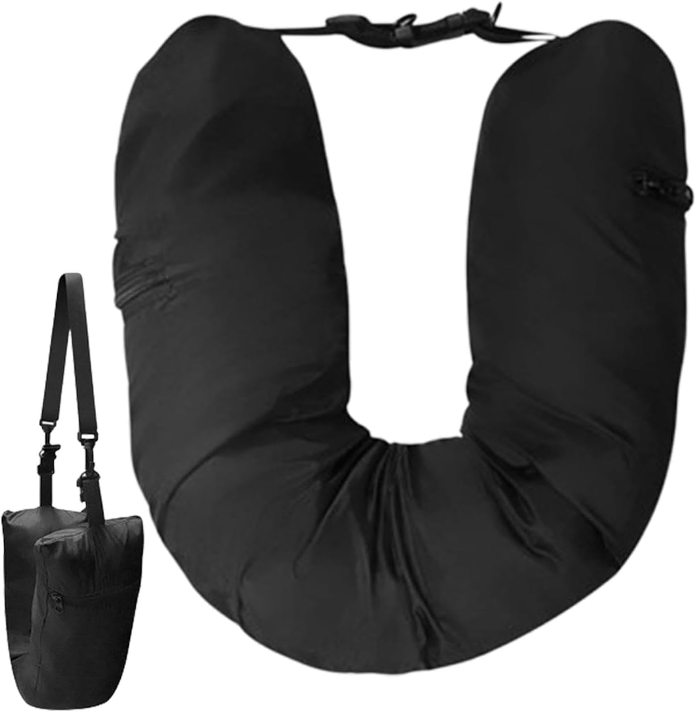 Uozonit Stuffable Neck Pillow For Travel, Neck Pillow Stuffable With Clothes, Travel Neck Pillow With Adjustable Strap, U Shaped Soft Neck Pillow Fillable For Extra Luggage Travel, 78x18cm Uozonit Stuffable Neck Pillow For Travel, Neck Pillow Stuffable With Clothes, Travel Neck Pillow With Adjustable Strap, U Shaped Soft Neck Pillow Fillable For Extra Luggage Travel, 78x18cm