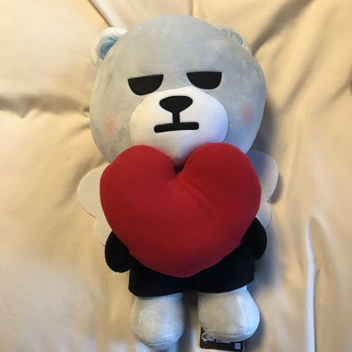 KRUNK×BIGBANG ハートハグBIGぬいぐるみ　TOP D-LITE KRUNK×BIGBANG ハートハグBIGぬいぐるみ TOP D-LITE - メルカリ