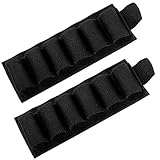 Buttstock Holder Rifle Cartridge Shotgun Ammo Carrier Adhesive Side Saddle for 12Ga (6 Rounds- 2 Pac