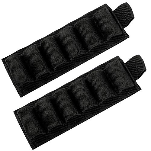 Buttstock Holder Rifle Cartridge Shotgun Ammo Carrier Adhesive Side Saddle For 12Ga (6 Rounds- 2 Pack) #TOP2