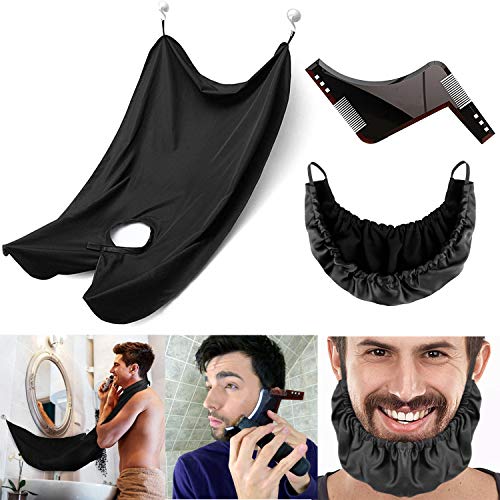 ANBET Babero para afeitarse la Barba, Herramienta para moldear la Barba y...