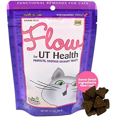 In Clover Flow Soft Chews for Daily Support for UT Health in Cats, Scientifically Formulated with Natural Ingredients for a Healthy Urinary Tract. 2.1oz. (60gm) Cover