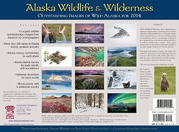 Calendar Alaska Wildlife and Wilderness Northern Light 2014 Calendar Book