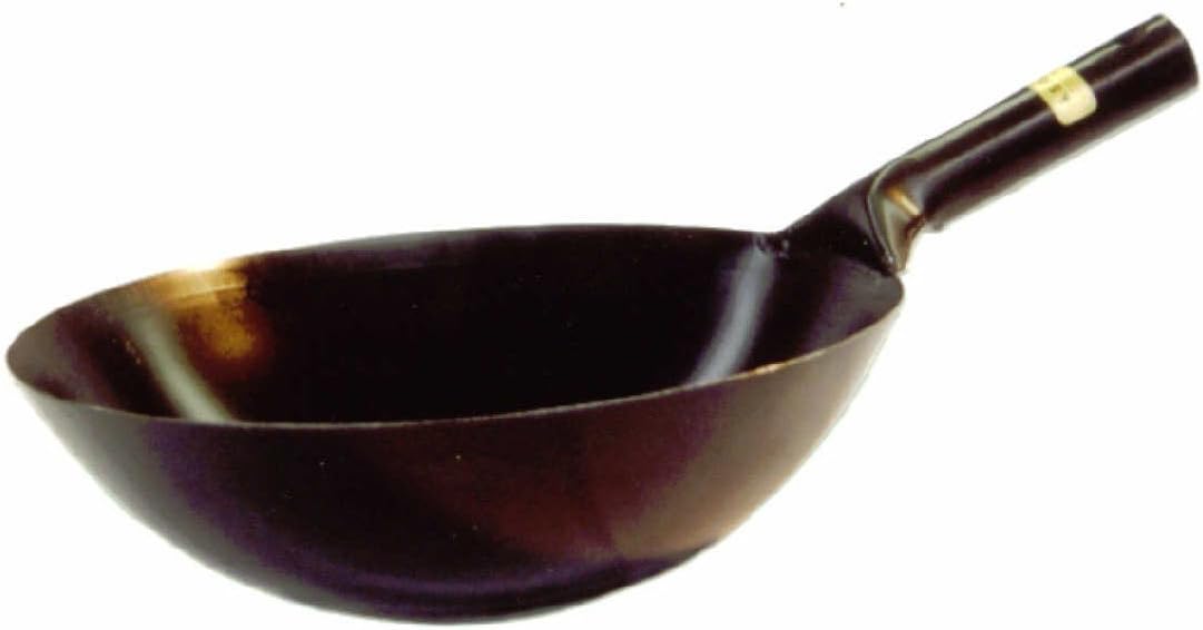 SUNRISE Kitchen Supply 14" Japanese Style Steel Wok
