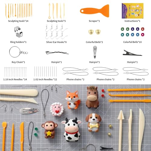 Image of Aestd-ST Polymer Clay 82 Colors, Oven Bake Modeling Clay for Kids & Artists