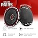 DS18 EXL-SQ5.25 - Car Speaker 5.25 inch High Sound Quality Glass Fiber 2 Way 3-Ohms Speaker - Sleek Compact Design with A Chrome Finish - Superior Bass Response - 340 Watts Max - Set of 2