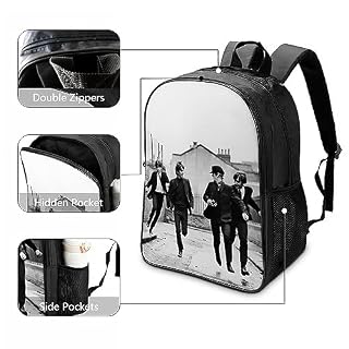 CSTAL The Beatles Sac à Dos Rock Band Sac à Dos EnfantScolaire Teenagers Cartable Design Respirant Sac De Voyage Pour Garçon Fille Primaire Sac Scolaire 16inch - Les Beatles, Paul McCartney, John Lennon, RIngo Starr, George Harrison CSTAL The Beatles Sac à Dos Rock Band Sac à Dos EnfantScolaire Teenagers Cartable Design Respirant Sac De Voyage Pour Garçon Fille Primaire Sac Scolaire 16inch – Image 3