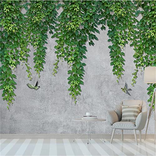 3D Minimalist Fresh Vine Wall Wallpaper, Removable High Resolution Pictures Art Decor Paintings, Self-Adhesive 3D Mural for Dining Room Sofa Background Wall Living Room(106